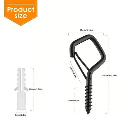 10-Pcs Square Snap Safety Hooks