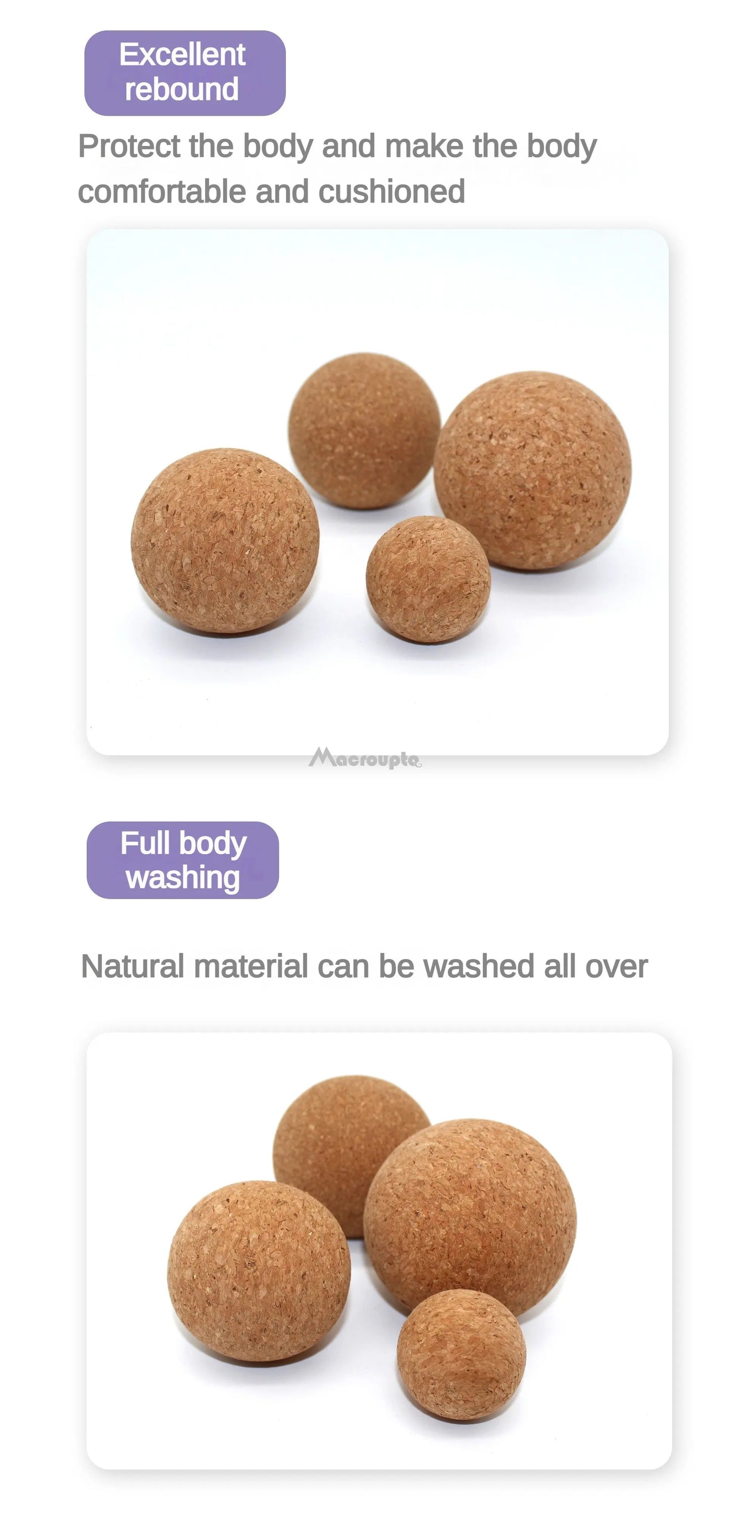 Cork Massage Ball Back Massage Foot Massager