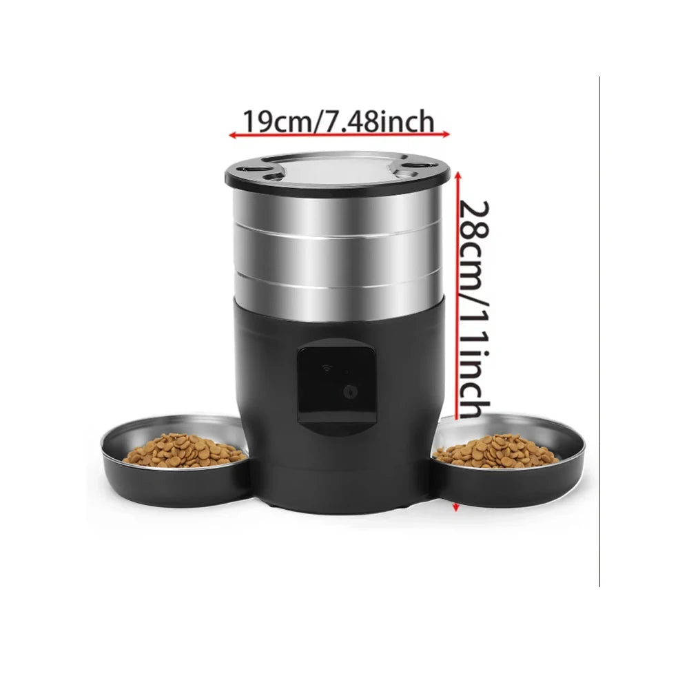 Pawzzle Duo | Smart WiFi Pet Feeder with Dual Bowls (4.5L)
